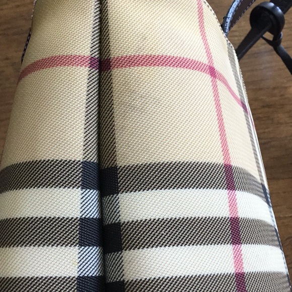 Burberry House Check Small Tote Coated canvas with Black leather detail - Picture 9 of 16